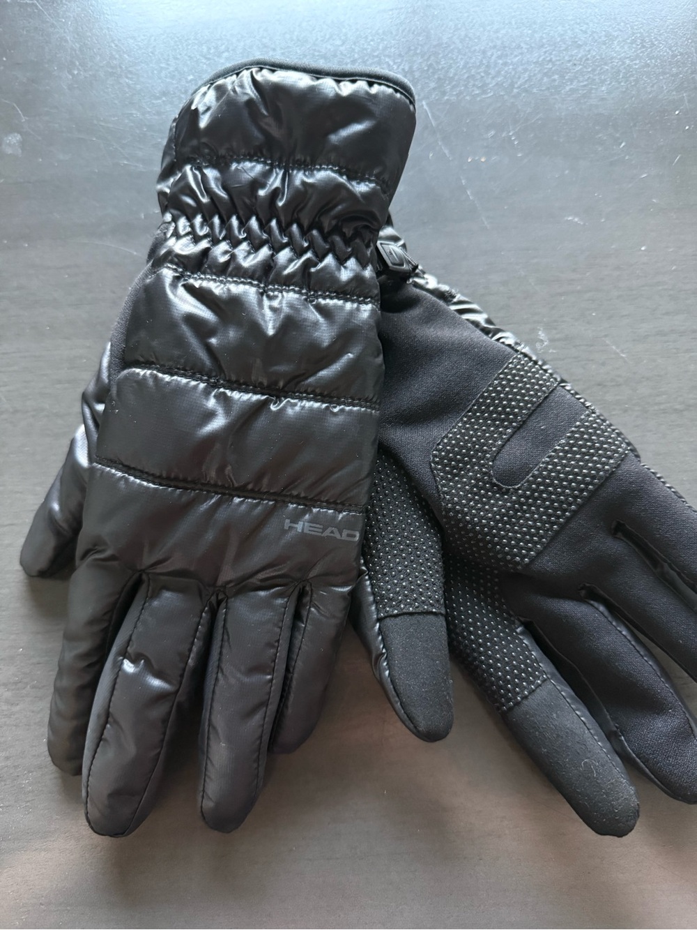 Head Men's Black Quilted Insulated Winter Gloves